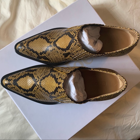 CHLOE SNAKE PRINT BOOTIES. 39. NWT /NIB. Brand new - Picture 4 of 8